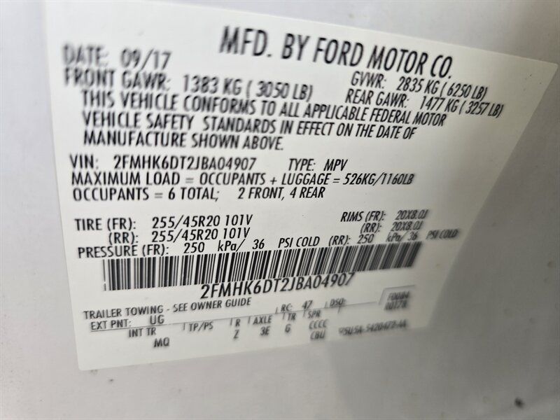 Used 2018 Ford Flex Limited w/ Equipment Group 303A AWD/4WD image 52