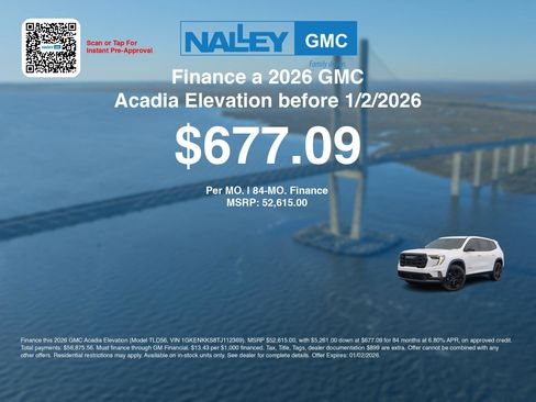 New 2026 GMC Acadia Elevation w/ Black Edition image 7