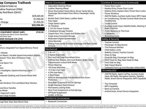 Used 2019 Jeep Compass Trailhawk w/ Popular Equipment Group image 7