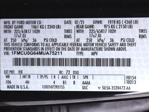 Used 2021 Ford Escape SE FWD image 42