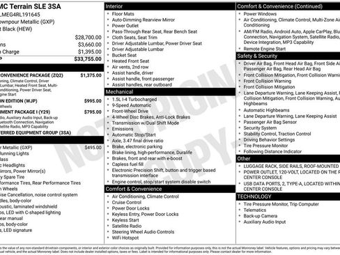 Used 2024 GMC Terrain SLE w/ Driver Convenience Package FWD image 27