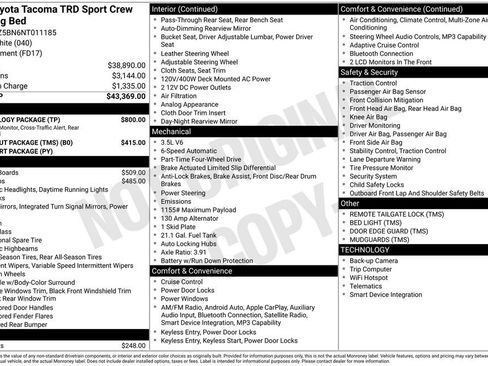 Used 2022 Toyota Tacoma TRD Sport w/ Technology Package image 3