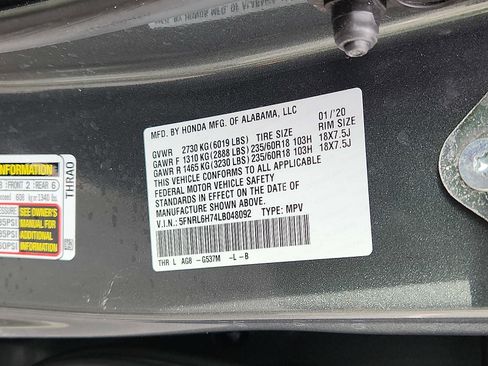 Used 2020 Honda Odyssey EX-L image 26