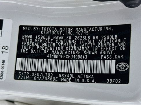 Used 2015 Toyota Avalon XLE Touring FWD image 12