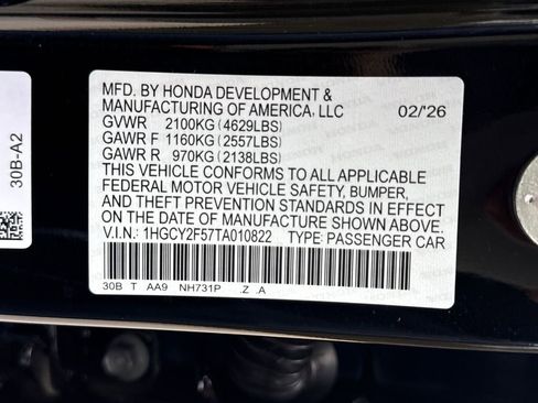 New 2026 Honda Accord Sport image 28