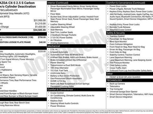 Used 2024 MAZDA CX-5 Carbon Edition image 1