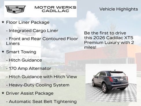 New 2026 Cadillac XT5 Premium Luxury w/ Driver Assist Package image 13