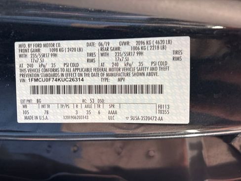 Used 2019 Ford Escape S image 33