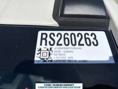 New 2026 Subaru Outback Limited AWD/4WD image 12