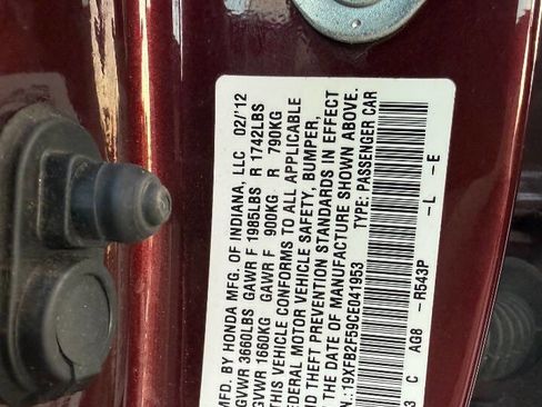 Used 2012 Honda Civic LX image 25
