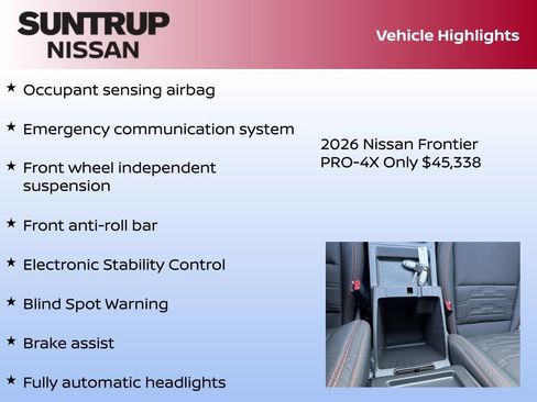 New 2026 Nissan Frontier PRO-4X w/ Tow Package image 23