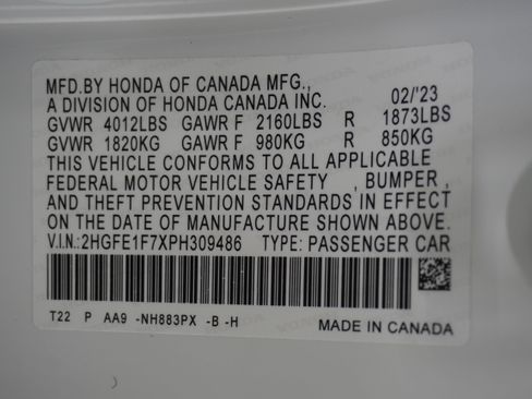 Used 2023 Honda Civic EX image 35