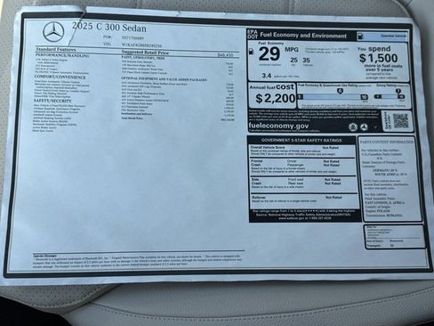 Used 2025 Mercedes-Benz C 300 C 300 image 32