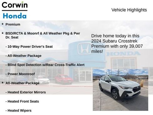 Used 2024 Subaru Crosstrek 2.0i Premium image 6