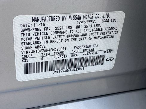 Used 2015 INFINITI Q50 Premium AWD/4WD image 29
