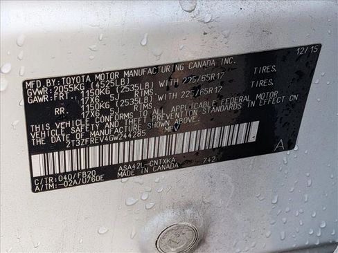 Used 2016 Toyota RAV4 LE w/ Cargo Management Package image 24