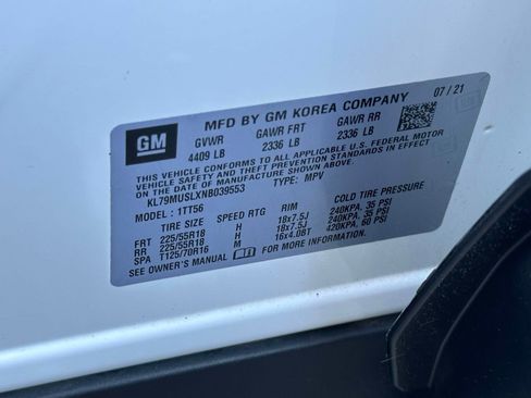 Used 2022 Chevrolet TrailBlazer RS w/ Sun and Liftgate Package AWD/4WD image 19