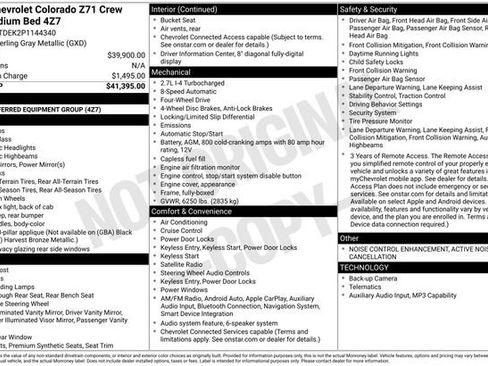 Used 2023 Chevrolet Colorado Z71 AWD/4WD image 4
