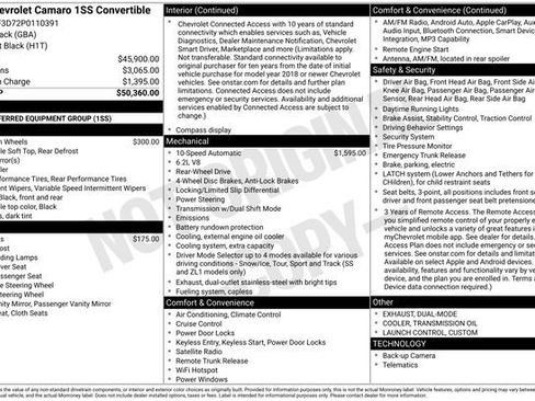 Used 2023 Chevrolet Camaro SS RWD image 3