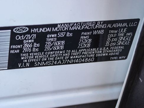 Certified 2022 Hyundai Santa Fe SEL w/ Cargo Package image 40