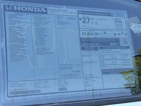 New 2026 Honda HR-V Sport image 25
