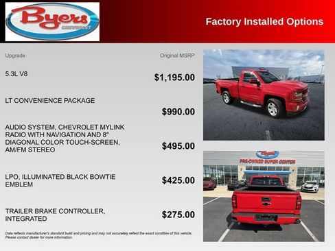 Used 2017 Chevrolet Silverado 1500 LT w/ LT Convenience Package AWD/4WD image 10