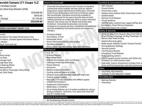 Used 2021 Chevrolet Camaro LT image 38