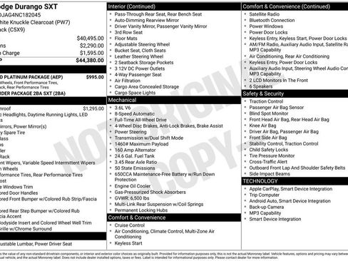 Used 2022 Dodge Durango SXT w/ Anodized Platinum Package image 3