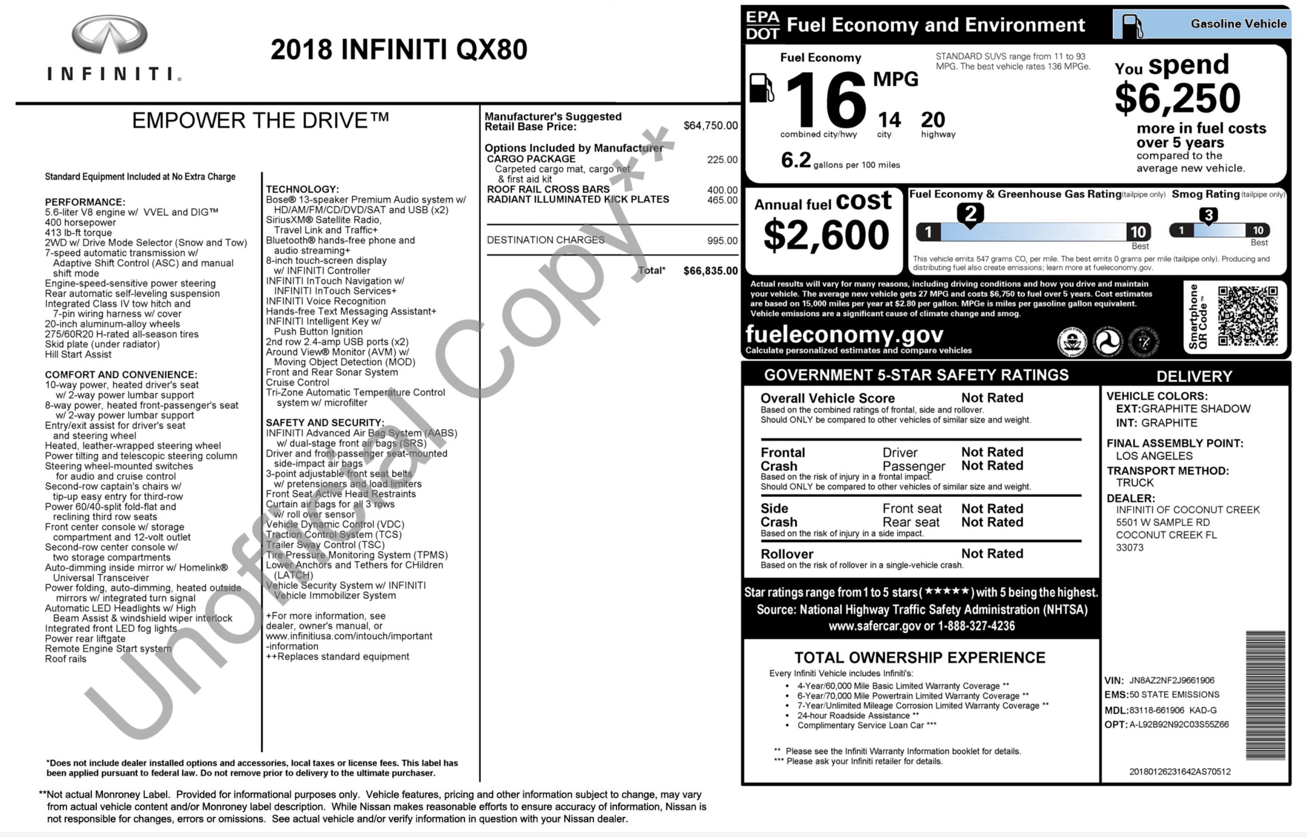 Used 2018 INFINITI QX80 2WD image 4