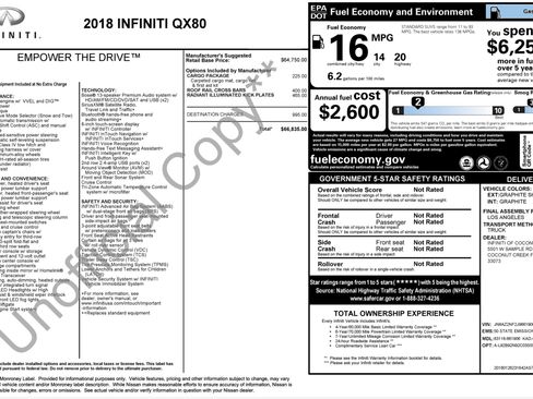 Used 2018 INFINITI QX80 2WD image 4