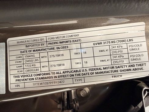 Used 2023 Ford F150 Tremor w/ 360 Degree Camera Package image 56