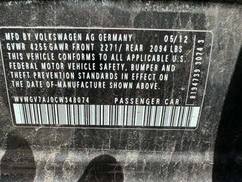 Used 2012 Volkswagen Golf 4-Door FWD image 44