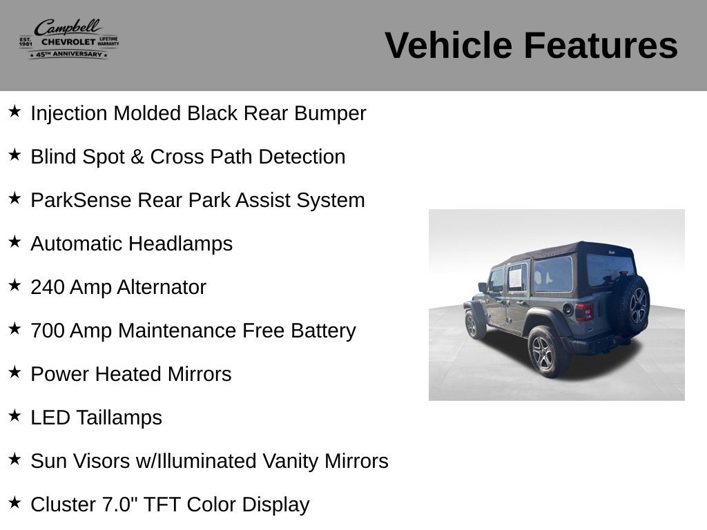Used 2020 Jeep Wrangler Unlimited Sport S AWD/4WD image 31