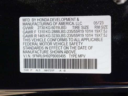 Used 2023 Honda Odyssey Elite image 61