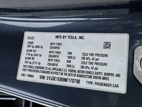 Used 2022 Tesla Model 3 Long Range AWD/4WD image 41
