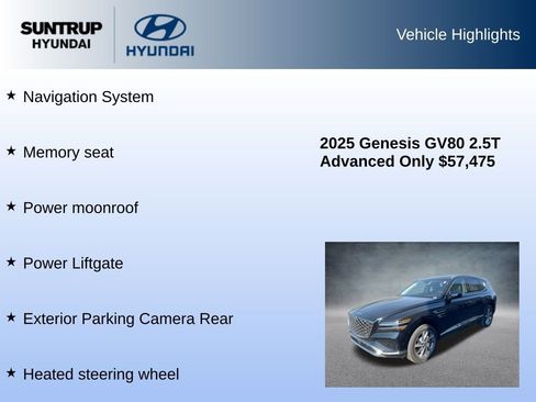 Used 2025 Genesis GV80 2.5T Advanced image 8
