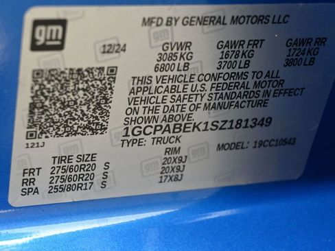 Used 2025 Chevrolet Silverado 1500 Custom w/ Turbomax Blackout Package RWD image 15