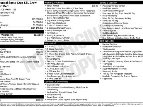 Used 2024 Hyundai Santa Cruz SEL w/ Activity Package FWD image 15