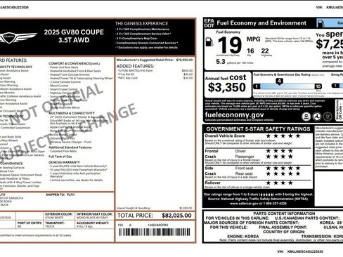 Used 2025 Genesis GV80 3.5T image 9