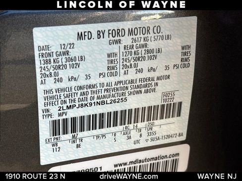 Certified 2022 Lincoln Nautilus Reserve image 30