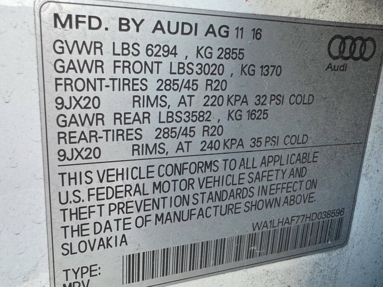 Used 2017 Audi Q7 2.0T Premium Plus w/ Premium Plus Package AWD/4WD image 27