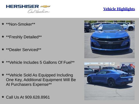 Used 2019 Chevrolet Camaro SS RWD image 2