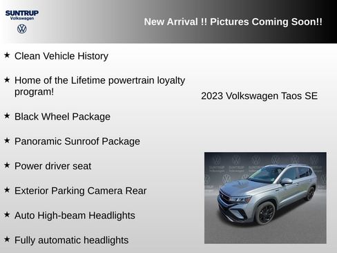 Used 2023 Volkswagen Taos SE w/ Panoramic Sunroof Package FWD image 6