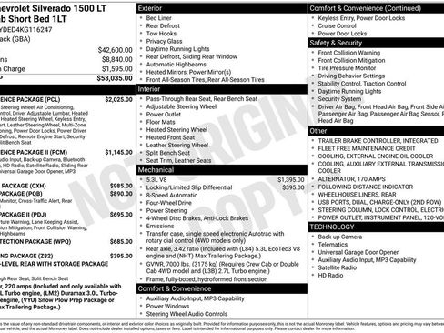 Used 2019 Chevrolet Silverado 1500 LT w/ Convenience Package image 47