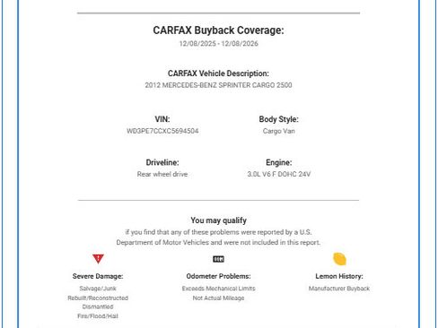 Used 2012 Mercedes-Benz Sprinter 2500 image 44