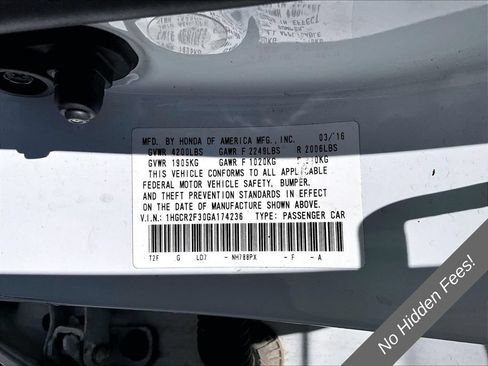Used 2016 Honda Accord LX image 23