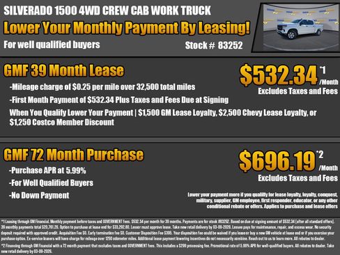 New 2026 Chevrolet Silverado 1500 W/T w/ WT Value Package image 2