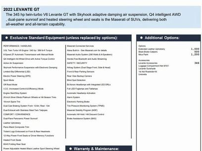 Certified 2022 Maserati Levante GT