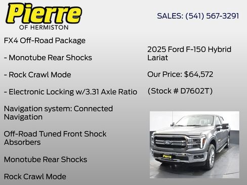 New 2025 Ford F150 Lariat w/ Equipment Group 501A Mid image 18