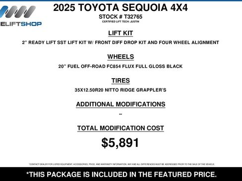 Used 2025 Toyota Sequoia Platinum AWD/4WD image 2